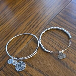 Alex and Ani Silver Charm Bracelet Set